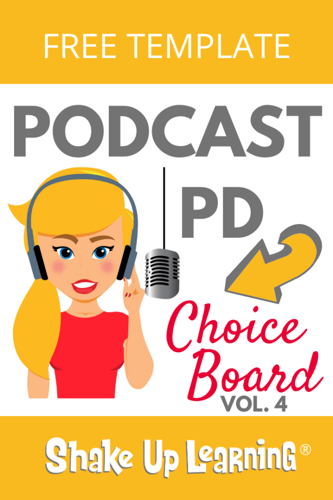 Podcast PD Choice Board for Teachers Vol. 4 (FREE Download!)